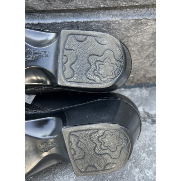 Dansko Shoes Women’s US 6.5 Leather Black Mary Janes Low Heel Floral EU 37 - Picture 16 of 16